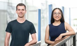 Drew Robson and Jennifer Li.
